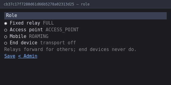 Role page