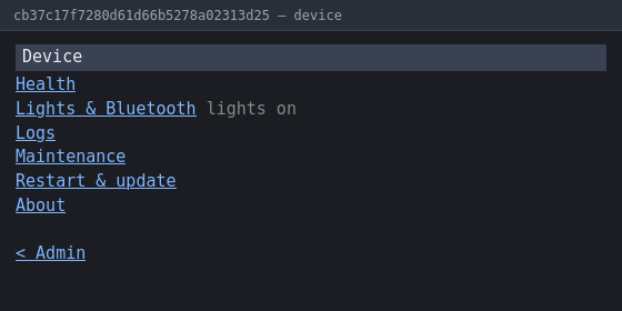 Device section