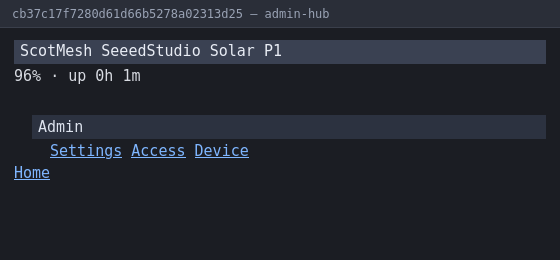 Admin hub