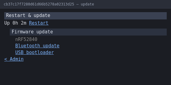 Restart and update page